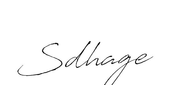 How to make Sdhage signature? Antro_Vectra is a professional autograph style. Create handwritten signature for Sdhage name. Sdhage signature style 6 images and pictures png