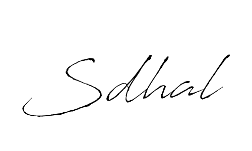 How to make Sdhal signature? Antro_Vectra is a professional autograph style. Create handwritten signature for Sdhal name. Sdhal signature style 6 images and pictures png