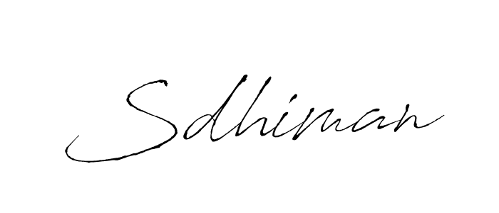 It looks lik you need a new signature style for name Sdhiman. Design unique handwritten (Antro_Vectra) signature with our free signature maker in just a few clicks. Sdhiman signature style 6 images and pictures png