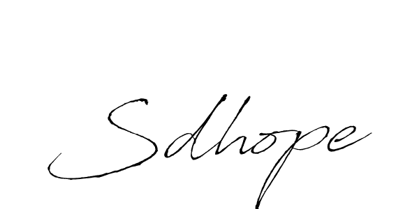 Also You can easily find your signature by using the search form. We will create Sdhope name handwritten signature images for you free of cost using Antro_Vectra sign style. Sdhope signature style 6 images and pictures png