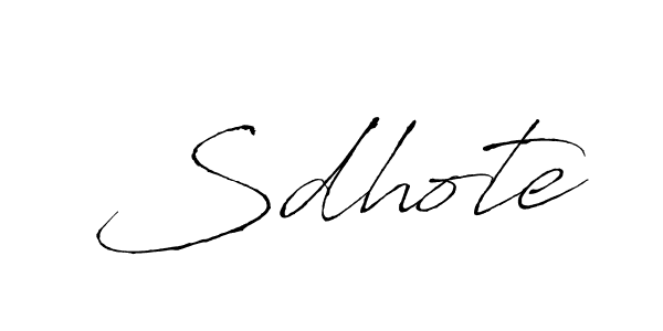 if you are searching for the best signature style for your name Sdhote. so please give up your signature search. here we have designed multiple signature styles  using Antro_Vectra. Sdhote signature style 6 images and pictures png