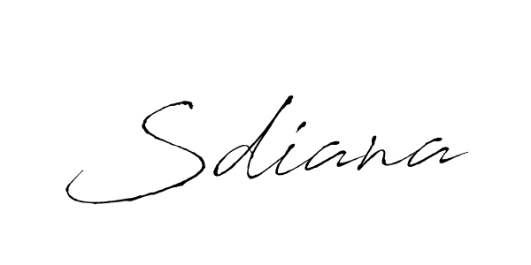 Create a beautiful signature design for name Sdiana. With this signature (Antro_Vectra) fonts, you can make a handwritten signature for free. Sdiana signature style 6 images and pictures png