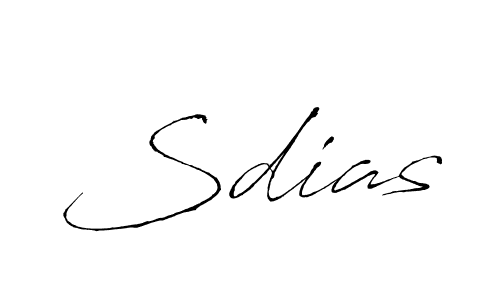 Make a beautiful signature design for name Sdias. With this signature (Antro_Vectra) style, you can create a handwritten signature for free. Sdias signature style 6 images and pictures png