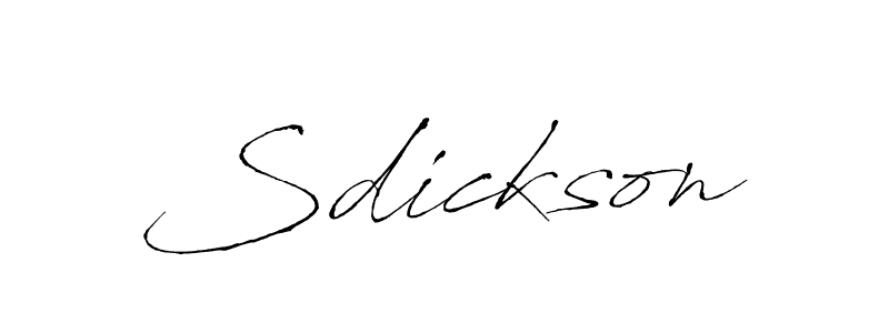 Sdickson stylish signature style. Best Handwritten Sign (Antro_Vectra) for my name. Handwritten Signature Collection Ideas for my name Sdickson. Sdickson signature style 6 images and pictures png