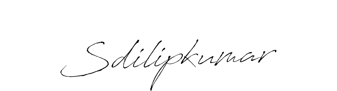 Sdilipkumar stylish signature style. Best Handwritten Sign (Antro_Vectra) for my name. Handwritten Signature Collection Ideas for my name Sdilipkumar. Sdilipkumar signature style 6 images and pictures png