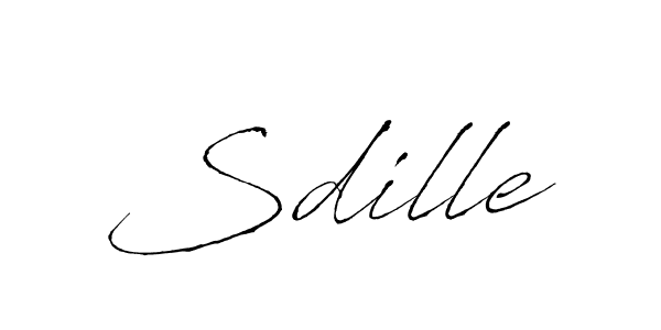 Use a signature maker to create a handwritten signature online. With this signature software, you can design (Antro_Vectra) your own signature for name Sdille. Sdille signature style 6 images and pictures png