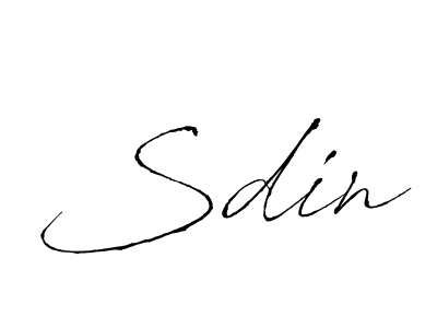 Also You can easily find your signature by using the search form. We will create Sdin name handwritten signature images for you free of cost using Antro_Vectra sign style. Sdin signature style 6 images and pictures png