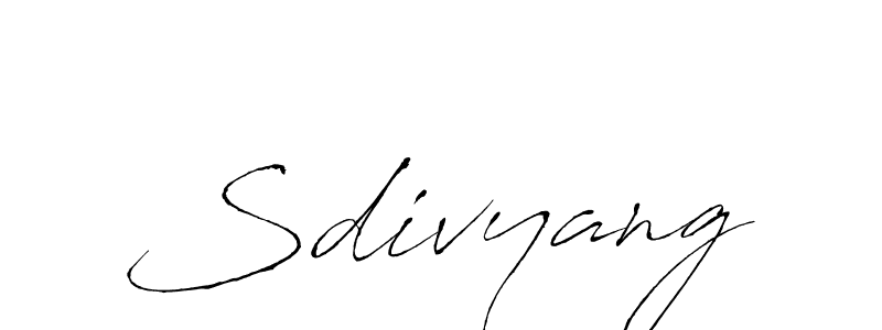 How to Draw Sdivyang signature style? Antro_Vectra is a latest design signature styles for name Sdivyang. Sdivyang signature style 6 images and pictures png