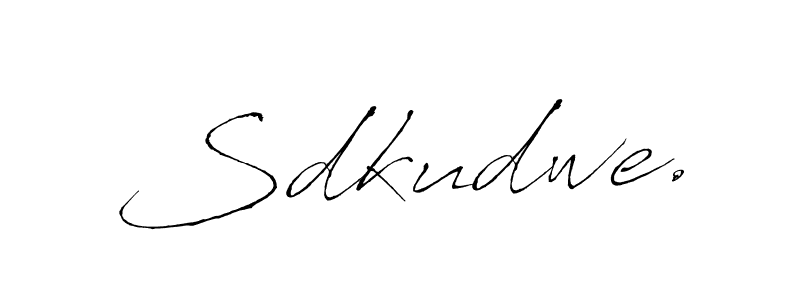 The best way (Antro_Vectra) to make a short signature is to pick only two or three words in your name. The name Sdkudwe. include a total of six letters. For converting this name. Sdkudwe. signature style 6 images and pictures png