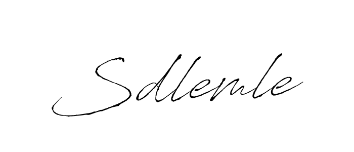 Create a beautiful signature design for name Sdlemle. With this signature (Antro_Vectra) fonts, you can make a handwritten signature for free. Sdlemle signature style 6 images and pictures png