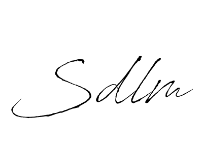 Also we have Sdlm name is the best signature style. Create professional handwritten signature collection using Antro_Vectra autograph style. Sdlm signature style 6 images and pictures png