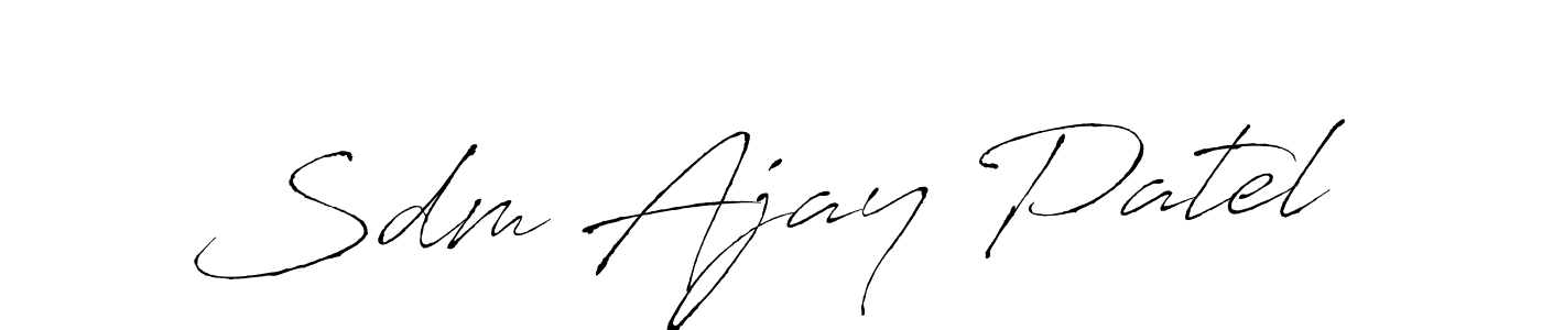 It looks lik you need a new signature style for name Sdm Ajay Patel. Design unique handwritten (Antro_Vectra) signature with our free signature maker in just a few clicks. Sdm Ajay Patel signature style 6 images and pictures png