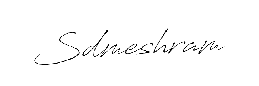 Sdmeshram stylish signature style. Best Handwritten Sign (Antro_Vectra) for my name. Handwritten Signature Collection Ideas for my name Sdmeshram. Sdmeshram signature style 6 images and pictures png