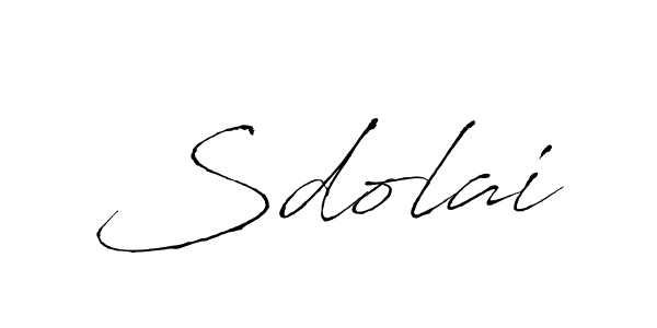 Use a signature maker to create a handwritten signature online. With this signature software, you can design (Antro_Vectra) your own signature for name Sdolai. Sdolai signature style 6 images and pictures png