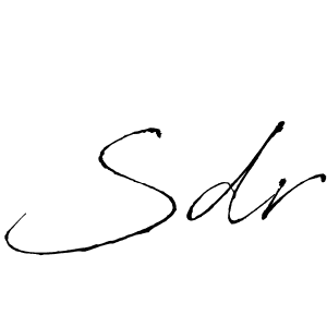 Also You can easily find your signature by using the search form. We will create Sdr name handwritten signature images for you free of cost using Antro_Vectra sign style. Sdr signature style 6 images and pictures png