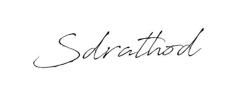 Make a beautiful signature design for name Sdrathod. With this signature (Antro_Vectra) style, you can create a handwritten signature for free. Sdrathod signature style 6 images and pictures png