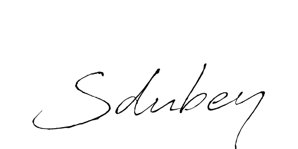 Make a beautiful signature design for name Sdubey. With this signature (Antro_Vectra) style, you can create a handwritten signature for free. Sdubey signature style 6 images and pictures png