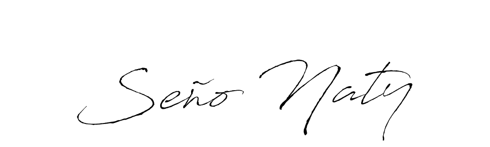 if you are searching for the best signature style for your name Seño Naty. so please give up your signature search. here we have designed multiple signature styles  using Antro_Vectra. Seño Naty signature style 6 images and pictures png