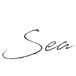 How to make Sea signature? Antro_Vectra is a professional autograph style. Create handwritten signature for Sea name. Sea signature style 6 images and pictures png