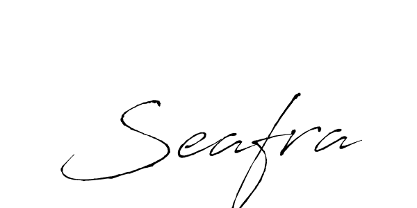 Design your own signature with our free online signature maker. With this signature software, you can create a handwritten (Antro_Vectra) signature for name Seafra. Seafra signature style 6 images and pictures png