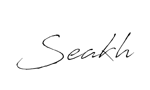 if you are searching for the best signature style for your name Seakh. so please give up your signature search. here we have designed multiple signature styles  using Antro_Vectra. Seakh signature style 6 images and pictures png