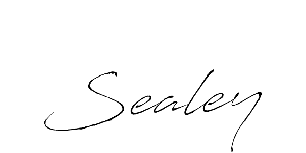 Design your own signature with our free online signature maker. With this signature software, you can create a handwritten (Antro_Vectra) signature for name Sealey. Sealey signature style 6 images and pictures png