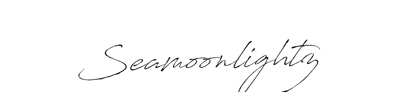 Similarly Antro_Vectra is the best handwritten signature design. Signature creator online .You can use it as an online autograph creator for name Seamoonlightz. Seamoonlightz signature style 6 images and pictures png