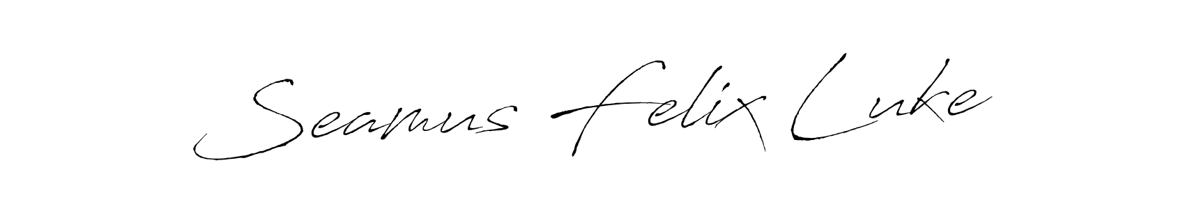 Use a signature maker to create a handwritten signature online. With this signature software, you can design (Antro_Vectra) your own signature for name Seamus Felix Luke. Seamus Felix Luke signature style 6 images and pictures png