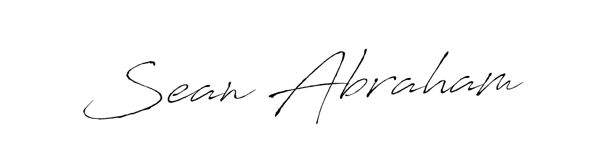 Make a beautiful signature design for name Sean Abraham. With this signature (Antro_Vectra) style, you can create a handwritten signature for free. Sean Abraham signature style 6 images and pictures png