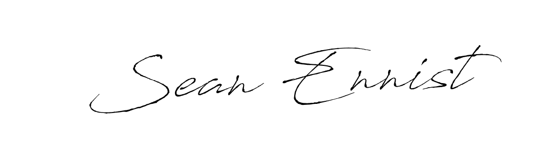 Make a beautiful signature design for name Sean Ennist. With this signature (Antro_Vectra) style, you can create a handwritten signature for free. Sean Ennist signature style 6 images and pictures png