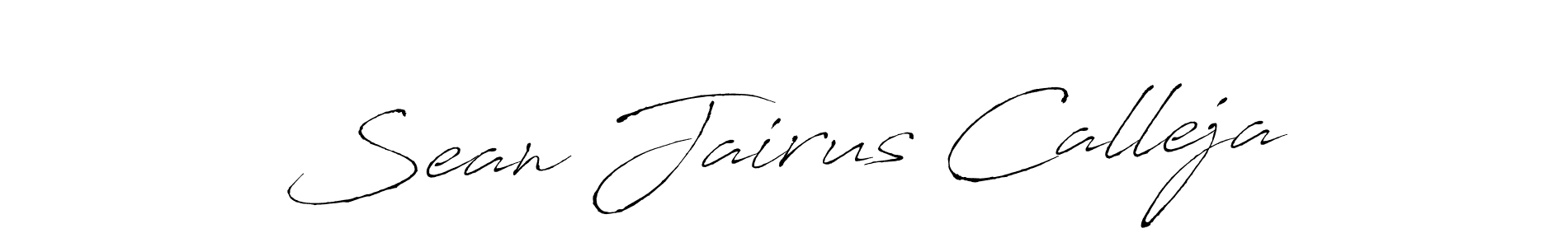 How to make Sean Jairus Calleja name signature. Use Antro_Vectra style for creating short signs online. This is the latest handwritten sign. Sean Jairus Calleja signature style 6 images and pictures png