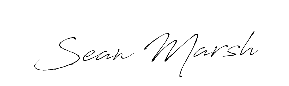 Make a beautiful signature design for name Sean Marsh. With this signature (Antro_Vectra) style, you can create a handwritten signature for free. Sean Marsh signature style 6 images and pictures png