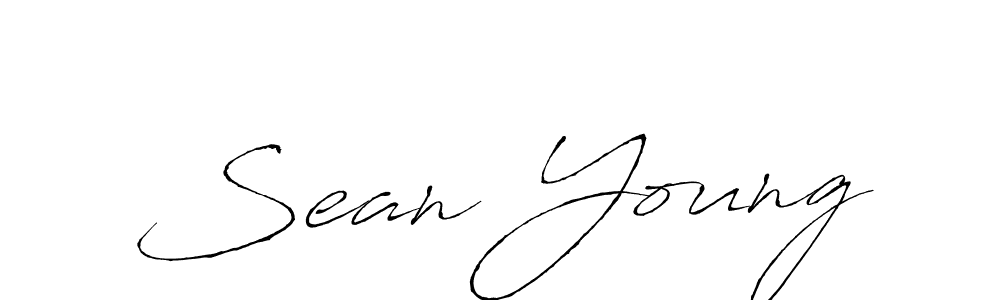 You should practise on your own different ways (Antro_Vectra) to write your name (Sean Young) in signature. don't let someone else do it for you. Sean Young signature style 6 images and pictures png