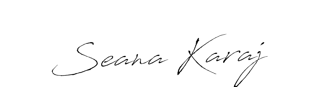 Similarly Antro_Vectra is the best handwritten signature design. Signature creator online .You can use it as an online autograph creator for name Seana Karaj. Seana Karaj signature style 6 images and pictures png