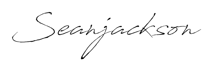 Master the art of signing with Seanjackson written in fluent Antro_Vectra script. A great template to practice and refine your handwriting. Seanjackson signature style 6 images and pictures png