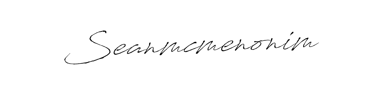 The best way (Antro_Vectra) to make a short signature is to pick only two or three words in your name. The name Seanmcmenonim include a total of six letters. For converting this name. Seanmcmenonim signature style 6 images and pictures png