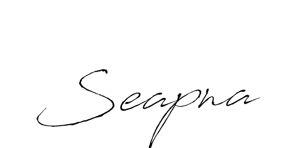 Create a beautiful signature design for name Seapna. With this signature (Antro_Vectra) fonts, you can make a handwritten signature for free. Seapna signature style 6 images and pictures png