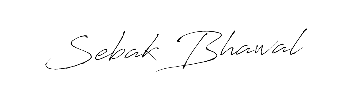 Make a beautiful signature design for name Sebak Bhawal. With this signature (Antro_Vectra) style, you can create a handwritten signature for free. Sebak Bhawal signature style 6 images and pictures png