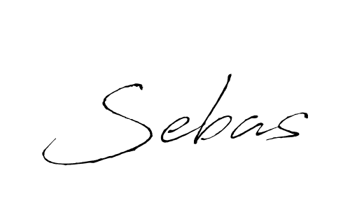 Create a beautiful signature design for name Sebas. With this signature (Antro_Vectra) fonts, you can make a handwritten signature for free. Sebas signature style 6 images and pictures png