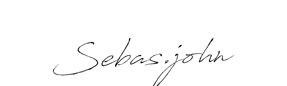 Create a beautiful signature design for name Sebas.john. With this signature (Antro_Vectra) fonts, you can make a handwritten signature for free. Sebas.john signature style 6 images and pictures png