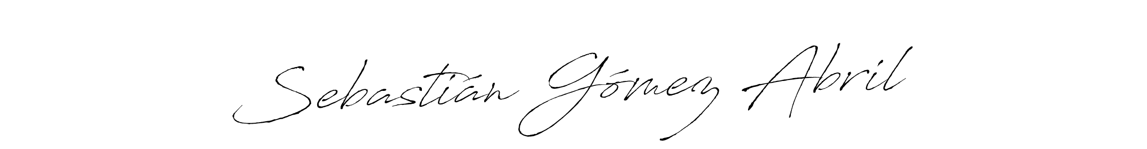 Make a beautiful signature design for name Sebastián Gómez Abril. With this signature (Antro_Vectra) style, you can create a handwritten signature for free. Sebastián Gómez Abril signature style 6 images and pictures png