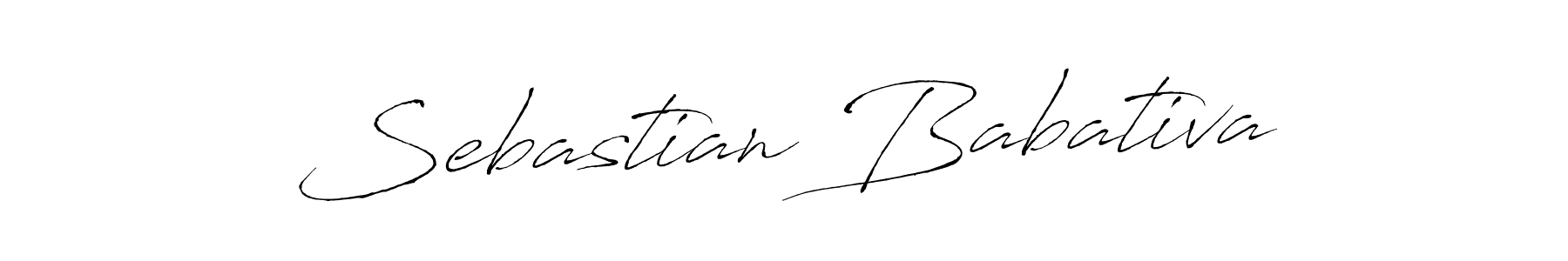 Create a beautiful signature design for name Sebastian Babativa. With this signature (Antro_Vectra) fonts, you can make a handwritten signature for free. Sebastian Babativa signature style 6 images and pictures png