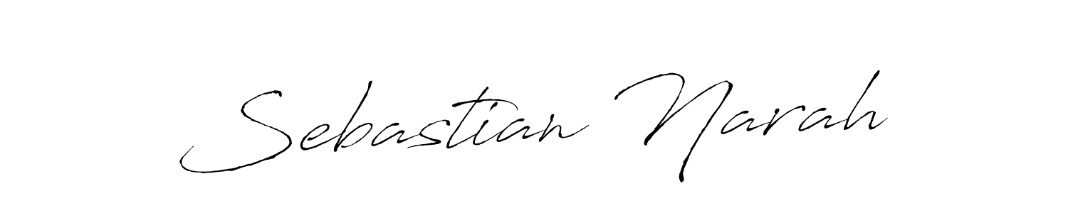 It looks lik you need a new signature style for name Sebastian Narah. Design unique handwritten (Antro_Vectra) signature with our free signature maker in just a few clicks. Sebastian Narah signature style 6 images and pictures png