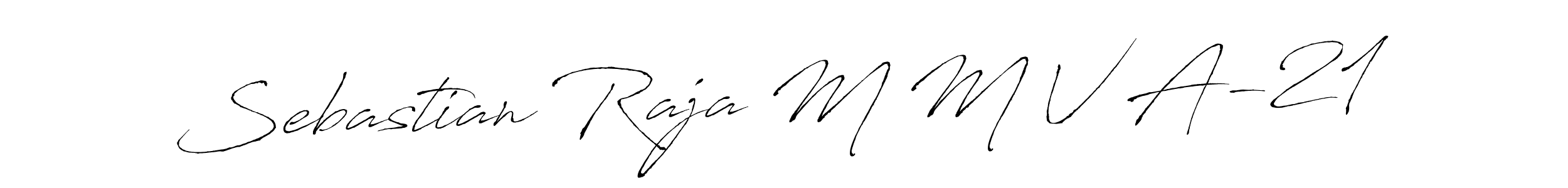 Once you've used our free online signature maker to create your best signature Antro_Vectra style, it's time to enjoy all of the benefits that Sebastian Raja M M V A-21 name signing documents. Sebastian Raja M M V A-21 signature style 6 images and pictures png