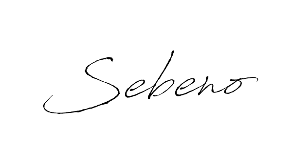 Antro_Vectra is a professional signature style that is perfect for those who want to add a touch of class to their signature. It is also a great choice for those who want to make their signature more unique. Get Sebeno name to fancy signature for free. Sebeno signature style 6 images and pictures png