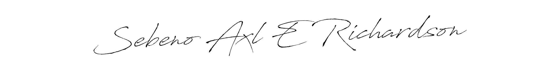 How to make Sebeno Axl E Richardson signature? Antro_Vectra is a professional autograph style. Create handwritten signature for Sebeno Axl E Richardson name. Sebeno Axl E Richardson signature style 6 images and pictures png