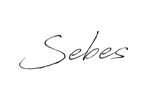 Make a beautiful signature design for name Sebes. With this signature (Antro_Vectra) style, you can create a handwritten signature for free. Sebes signature style 6 images and pictures png