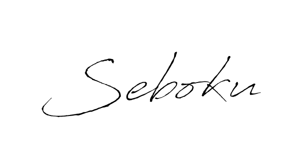 Also we have Seboku name is the best signature style. Create professional handwritten signature collection using Antro_Vectra autograph style. Seboku signature style 6 images and pictures png