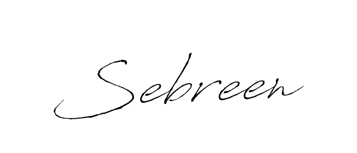 You should practise on your own different ways (Antro_Vectra) to write your name (Sebreen) in signature. don't let someone else do it for you. Sebreen signature style 6 images and pictures png