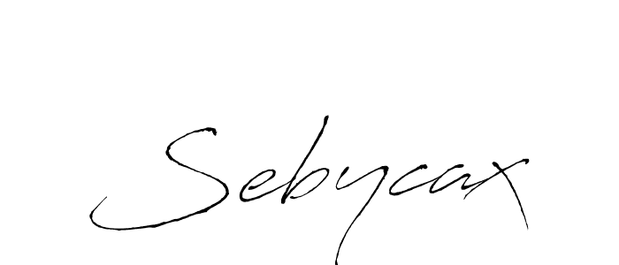 if you are searching for the best signature style for your name Sebycax. so please give up your signature search. here we have designed multiple signature styles  using Antro_Vectra. Sebycax signature style 6 images and pictures png